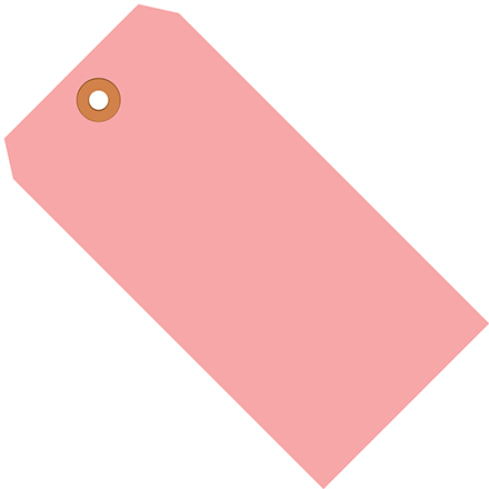 2 <span class='fraction'>3/4</span> x 1 <span class='fraction'>3/8</span>" Pink 13 Pt. Shipping Tags