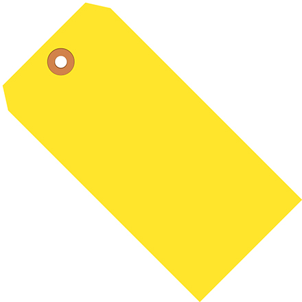 3 <span class='fraction'>3/4</span> x 1 <span class='fraction'>7/8</span>" Yellow 13 Pt. Shipping Tags